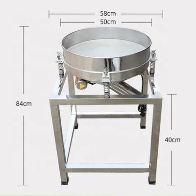 Capacidade 100-500 kg/h Seta rotativa vibratória para máquina de triagem de farinha de coco para venda a retalho