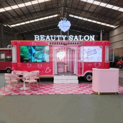 85 km de longa distância US Standard Coffee Food Trailer para customizado Mobile BBQ Snack Van
