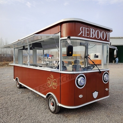 Full Kitchen Food Truck móvel de venda a retalho Food Trailer para Pizza Burgers BBQ