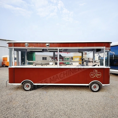 Full Kitchen Food Truck móvel de venda a retalho Food Trailer para Pizza Burgers BBQ