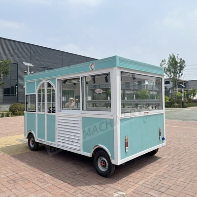 Street Mobile Mini HotDog Ice Cream Fast Food Cart Trailer com Rodas Pequeno Food Truck