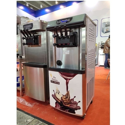 2022 Soft Serve 3 Flavor Vending Ice Cream Machine com Super Performance e Automático