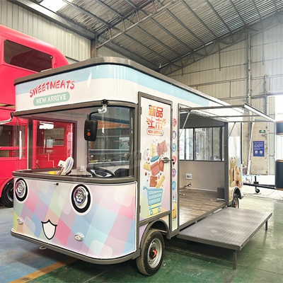 Caminhão Elétrico Caminhão Móvel Snack Pão Caminhão Alimentar para Vinícola e Bebidas Alimentares