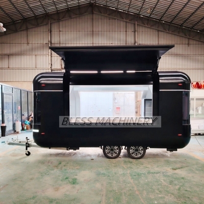 Four Wheeler Food Warmer Trailer nos EUA com Função de Produção de Alimentos e Aço Inoxidável