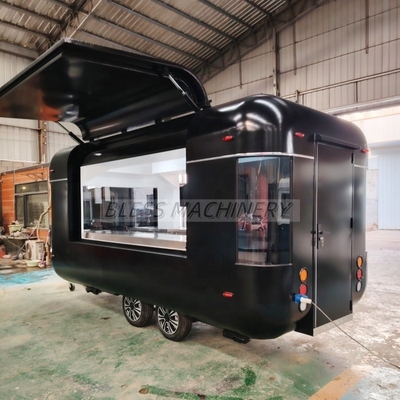 Four Wheeler Food Warmer Trailer nos EUA com Função de Produção de Alimentos e Aço Inoxidável