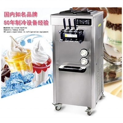 Máquina de gelados moles com capacidade de 16-88L/h e matéria-prima de chocolate