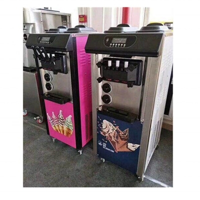 Máquina de gelados moles com capacidade de 16-88L/h e matéria-prima de chocolate