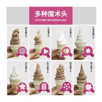 Rainbow Soft Serve Ice Cream Machine para aplicações à base de água