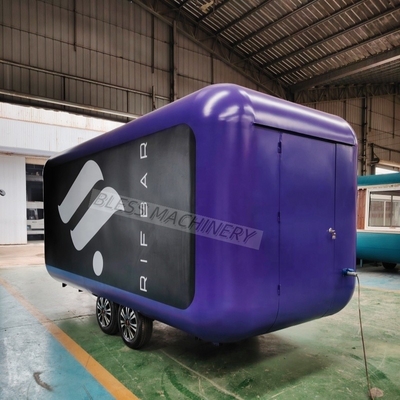 Vintage Electric Pizza Drive Mobile Food Truck Trailer totalmente equipado para frutas nos EUA