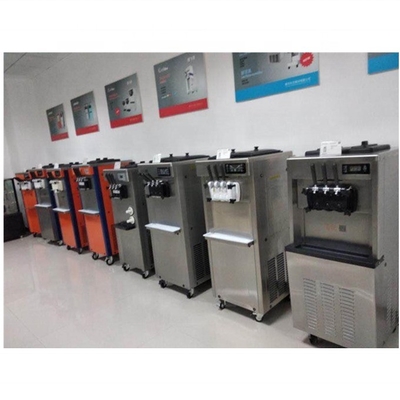 Máquina de sorvete comercial de 3 sabores congelados rápidos com sistema de pré-refrigeração para manter o fresco