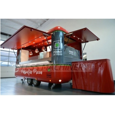 Airstream Custom Hot Dog Snack Fast Food Trailer com cozinha completa na Europa Pizza Grill