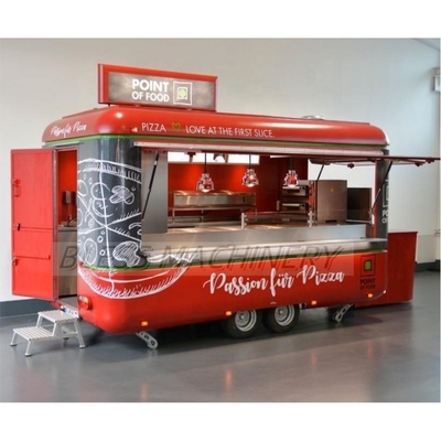 Airstream Custom Hot Dog Snack Fast Food Trailer com cozinha completa na Europa Pizza Grill