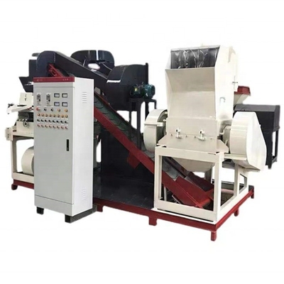 Máquina de granulação de fios/cabeças de cobre de 3500 kg de peso 99,99% taxa de reciclagem garantida