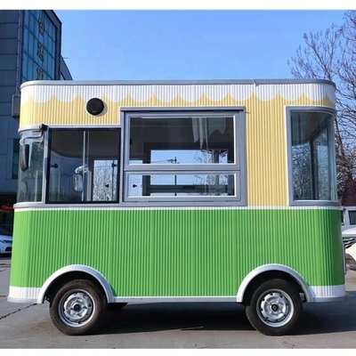 Speed Street Mobile Coffee Ice Cream Kiosk Feito de Vegetais para Profissionais