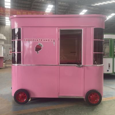 Café Móvel Leite Chá Soja Leite Suco Fresco Vegetais Frutas Salada Carrinho com 1
