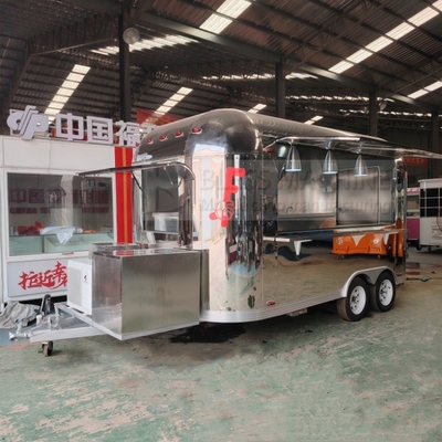 40 km/h Vendas móveis Trailer para lanches Fast food bebidas gelado café chá leite