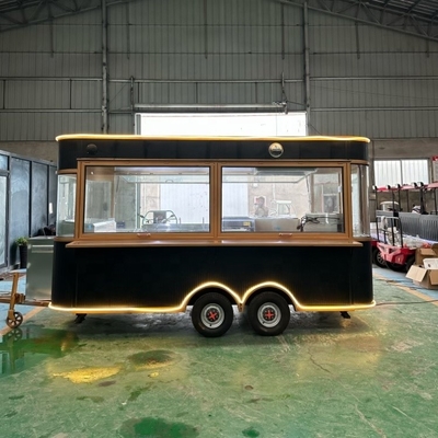 Carrinho de aquecimento de alimentos móveis de rua/reboque de alimentos de crepe Austrália Multifuncional e durável