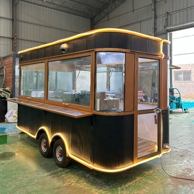 Carrinho de aquecimento de alimentos móveis de rua/reboque de alimentos de crepe Austrália Multifuncional e durável