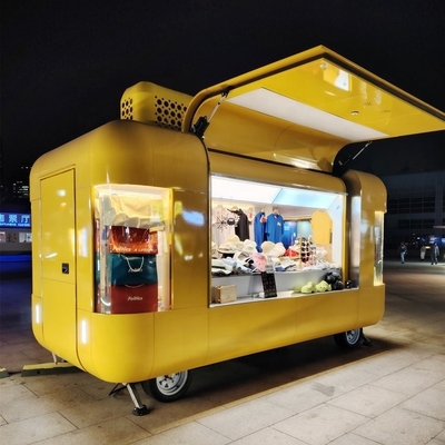 Longa vida útil e boa reputação Carrinho de lanches para negócios de fast food ao ar livre