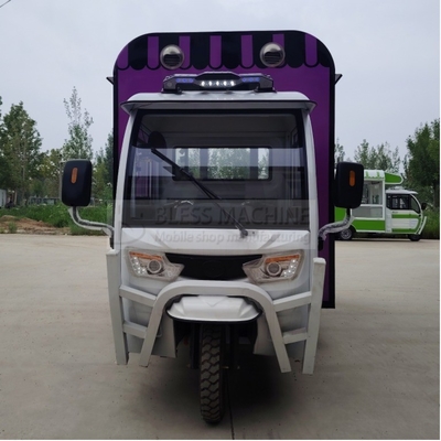 Multipurpose Mobile Electric Fast Food Snack Tricycle Pedicab com Design Personalizado