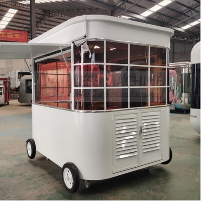 Modern Mobile Coffee Milk Tea Soja Milk Fresh Juice Vegetable Fruit Salad Trolley