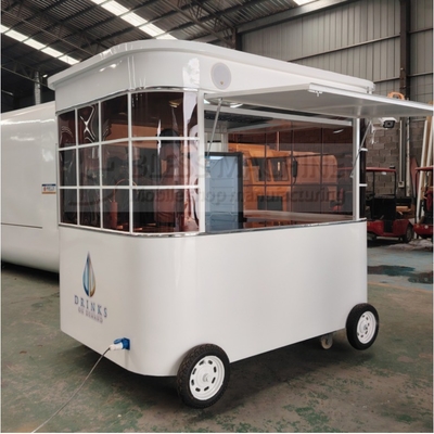 Modern Mobile Coffee Milk Tea Soja Milk Fresh Juice Vegetable Fruit Salad Trolley
