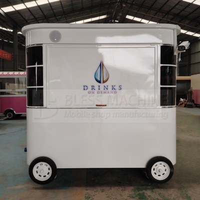 Modern Mobile Coffee Milk Tea Soja Milk Fresh Juice Vegetable Fruit Salad Trolley