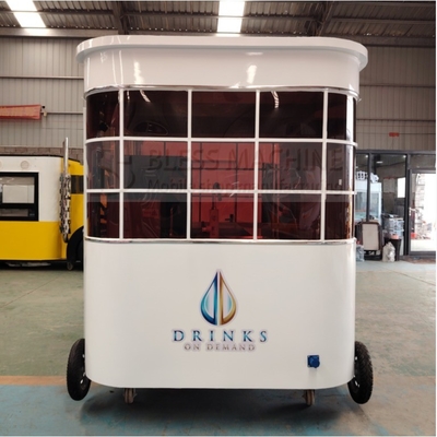 2024 Mobile Café Leite Chá Soja Leite Suco Fresco Vegetais Frutas Carro Trolley