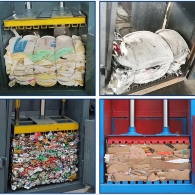 30 KG Pressão 30-100Pa Máquina de prensagem hidráulica de papelão com design horizontal