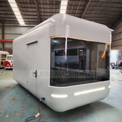 2500W-5000W Retro Food Trucks totalmente equipado Burger Van com Street Ice Cream Supplies