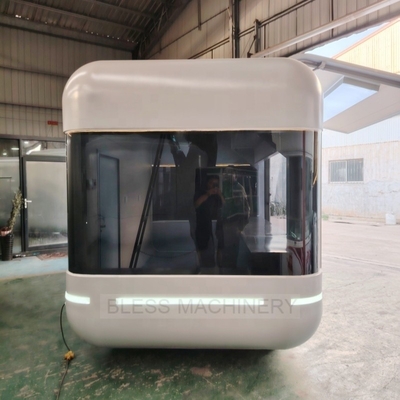 2500W-5000W Retro Food Trucks totalmente equipado Burger Van com Street Ice Cream Supplies