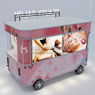 4 Wheels Technology Mobile Beauty Spa Salon Trailer para produtos lácteos Longa vida útil