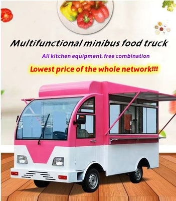 Fácil de operar 2022 Carrinho de comida/quiosque/caminhão de lanches móveis elétricos para o país e o exterior
