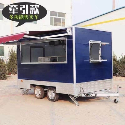 Trailer de comida personalizável com banheiro e geladeira Sua cozinha móvel em rodas
