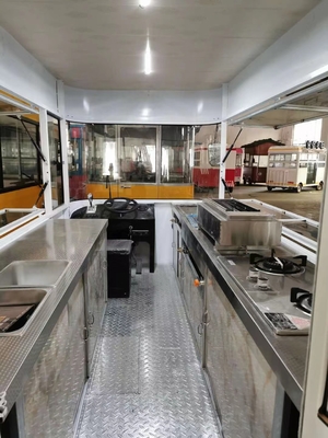 Fabricação de fast food Padaria Caminhão de alimentos elétrico Máquinas Função Exibição de bens