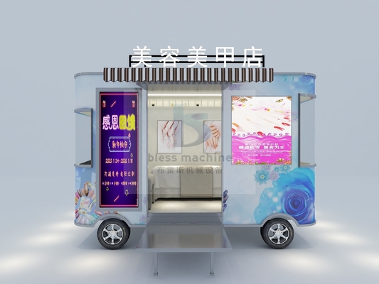 Carrinho de alimentação móvel elétrico vegetal/quiosque/camião/carrinho de sorvete com interior espaçoso