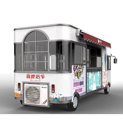 Caminhão de comida de rua elétrico de 220 V com design personalizável e 4 rodas