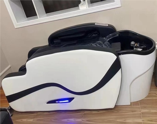 Funcionamento de um toque final cama de shampoo de massagem elétrica para barbearia e salão de cabeleireiro