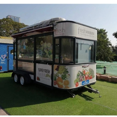 3500W e carro de cachorros quentes de aldeia doméstica personalizável com quiosque de venda de comida na rua do friteiro