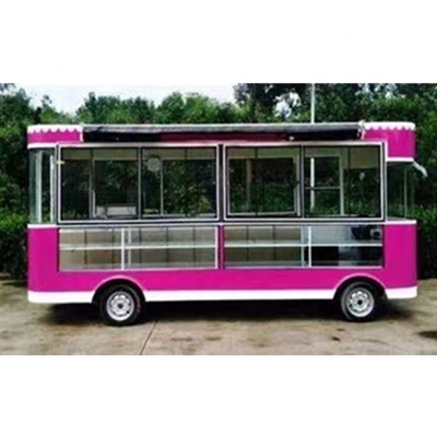 Outdoor Street Donut Fast Food Caminhão de comida móvel Trailer de caminhão com sistema elétrico