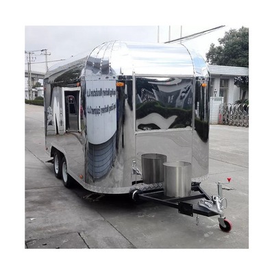 110V/220V/380V Voltage Small Food Trailer de aço inoxidável para fast food van em direto