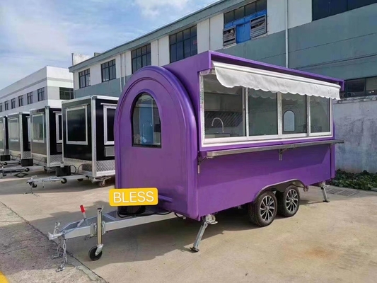 110V/220V/380V Voltage Small Food Trailer de aço inoxidável para fast food van em direto