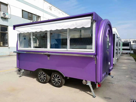 110V/220V/380V Voltage Small Food Trailer de aço inoxidável para fast food van em direto