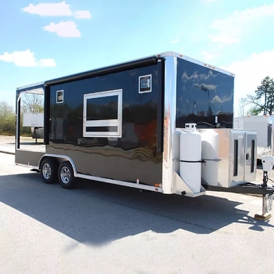 110V/220V/380V Voltage Small Food Trailer de aço inoxidável para fast food van em direto