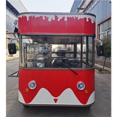 Máquinas de lanches antigas Caminhão de café de alimentos com tamanho de 3000*2100*2500MM e equipamento personalizado