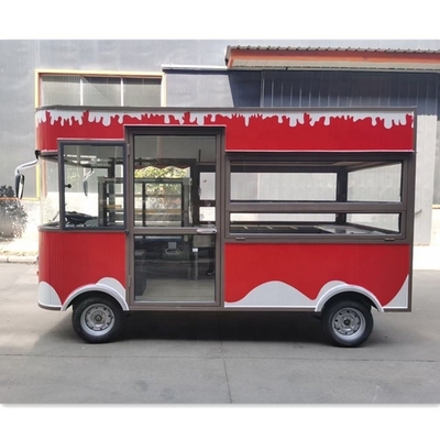 Máquinas de lanches antigas Caminhão de café de alimentos com tamanho de 3000*2100*2500MM e equipamento personalizado