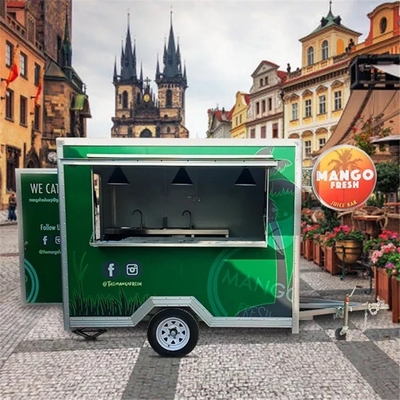 Direct Coffee Hot Dog Burger Trailer Móvel para Alimentos Rápidos