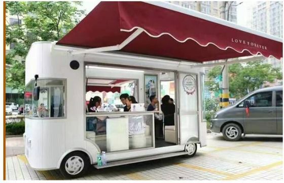 Placa de metal esculpida e aço inoxidável gelado de café caminhão de comida móvel para campistas