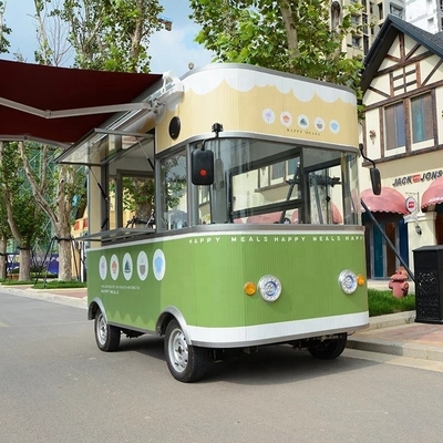Trailers de carrinhos de comida de padaria fáceis de operar para caminhões de comida de frutos do mar