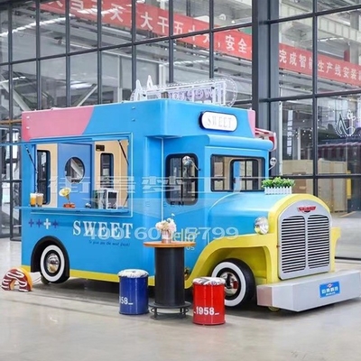 Caminhão de comida móvel de super desempenho com baixo investimento e sistema de água
